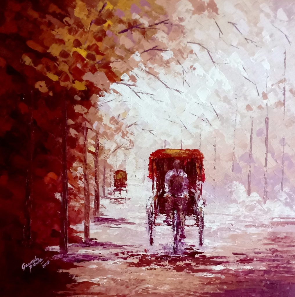 Rickshaw-4-Ganesh-Panda-Paintings-Impasto-Canvas